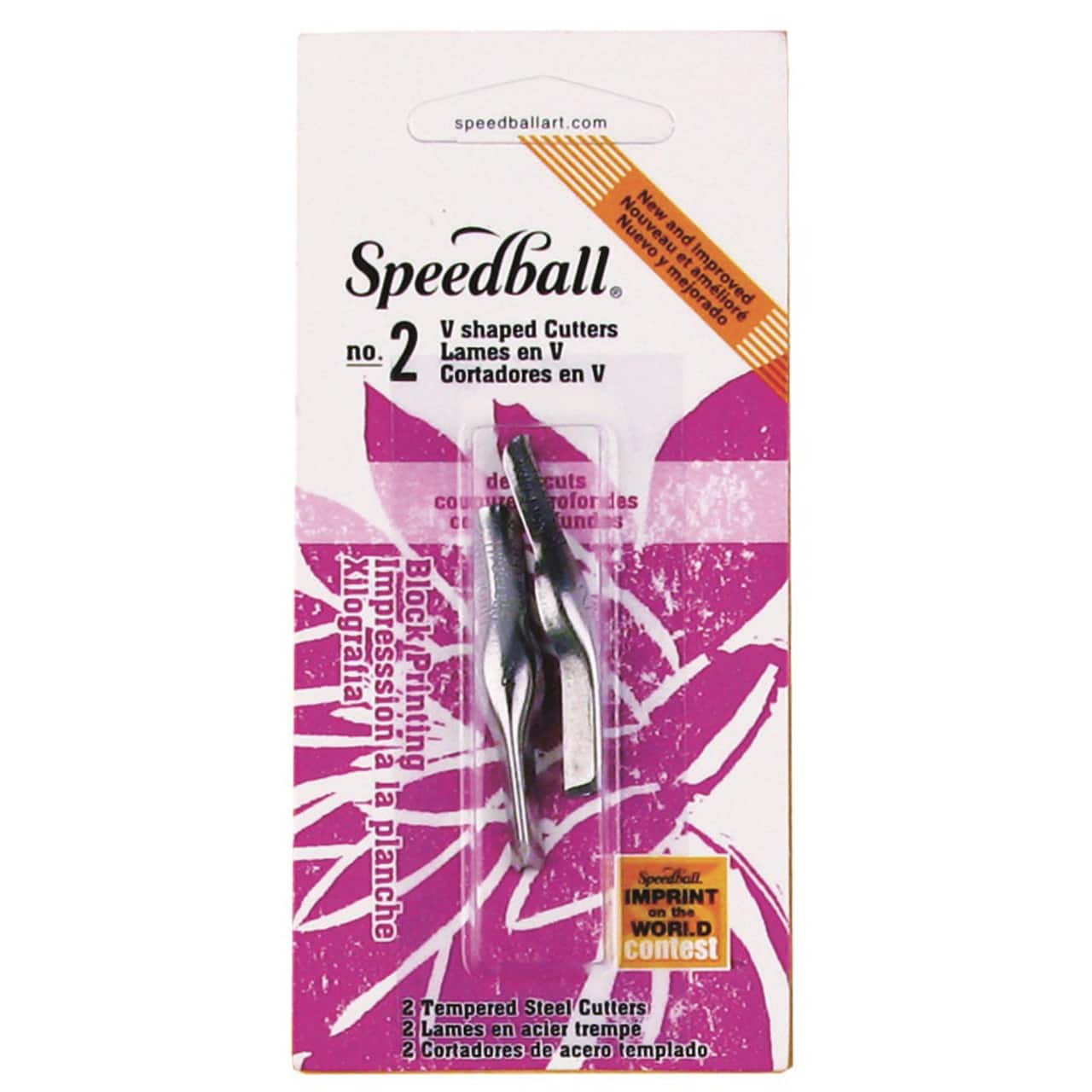 Speedball&#xAE; No. 2 V-Shaped Gouge Linoleum Cutter, 2ct.